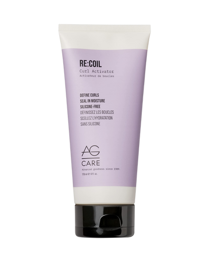 AG Care Re:Coil Curl Activator Curl Cream with Keratin Amino Acids - Ultra-Nourishing Curly Hair Cream for Defined, Healthy Curls