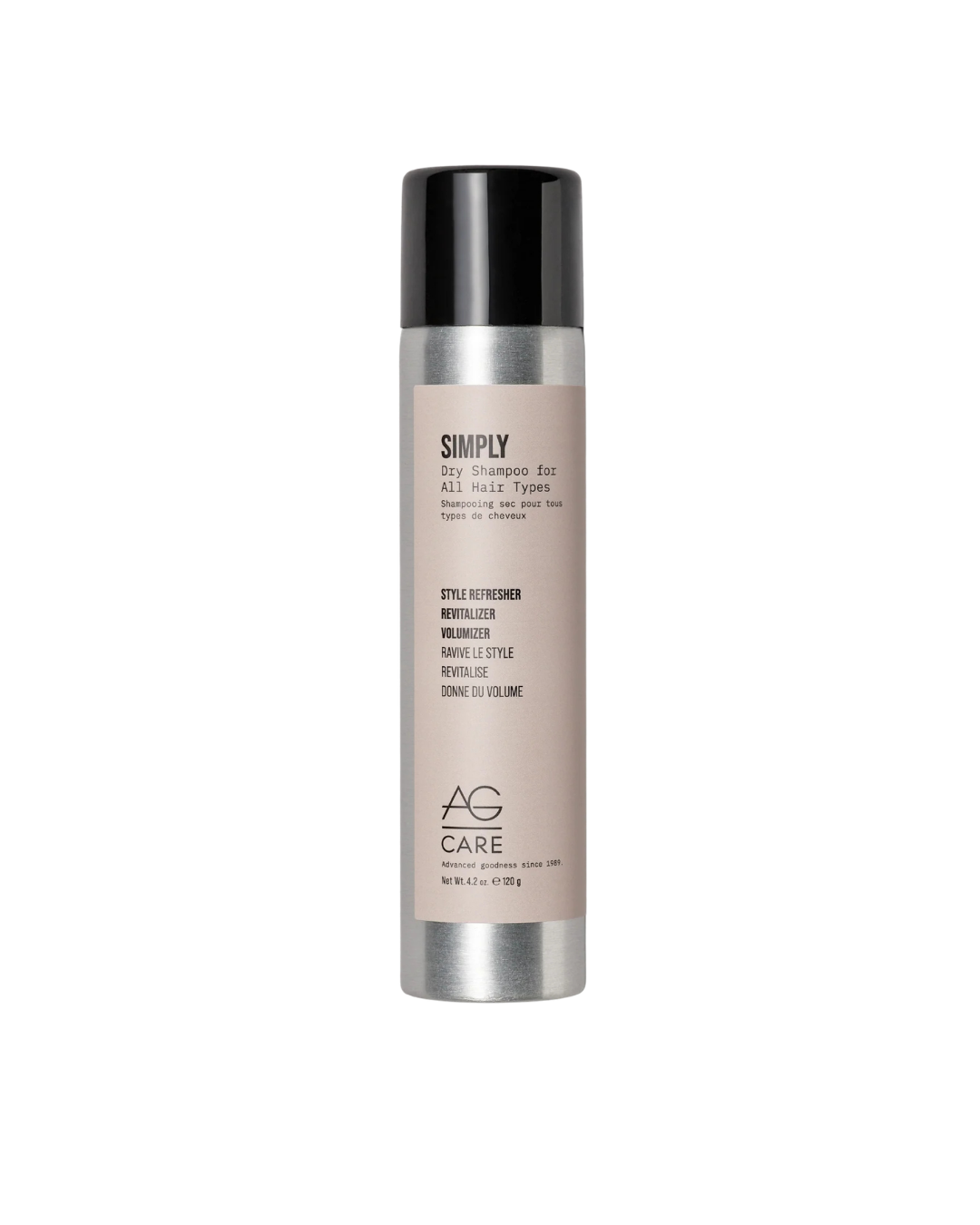 AG Care Simply Dry Shampoo, Refresh Hair and Add Volume with Rice and Tapioca Starches - For All Hair Types